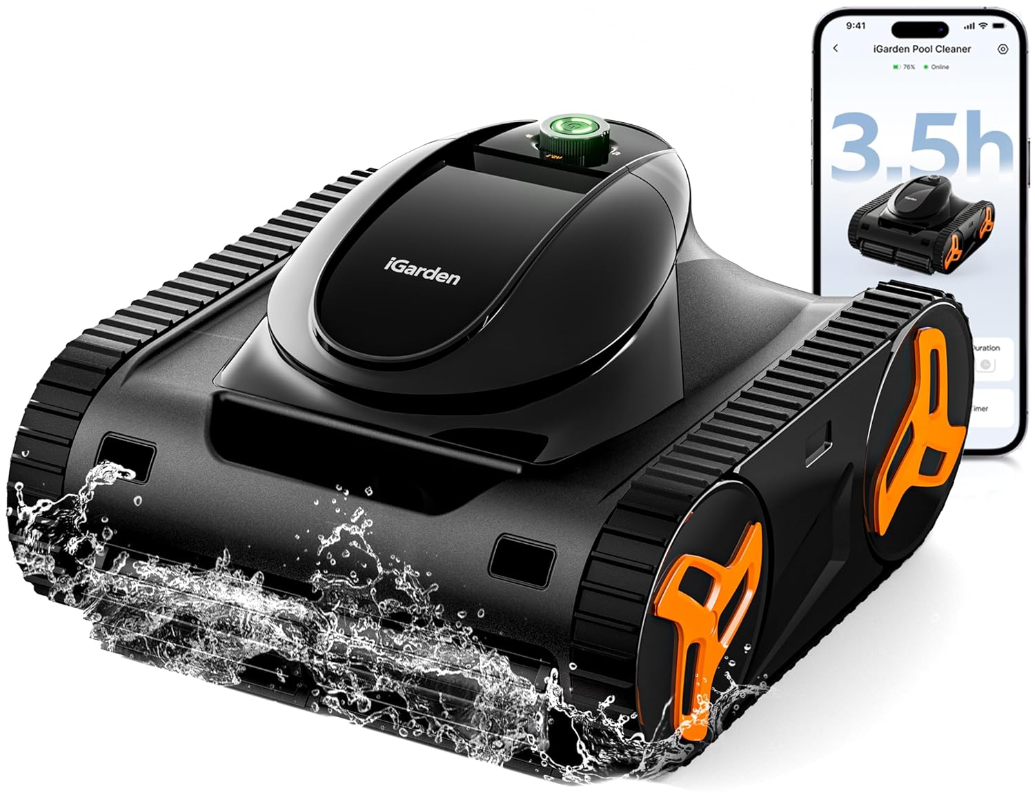 Smart Gardening - Nettoyeur de piscine robotisé série KN,
