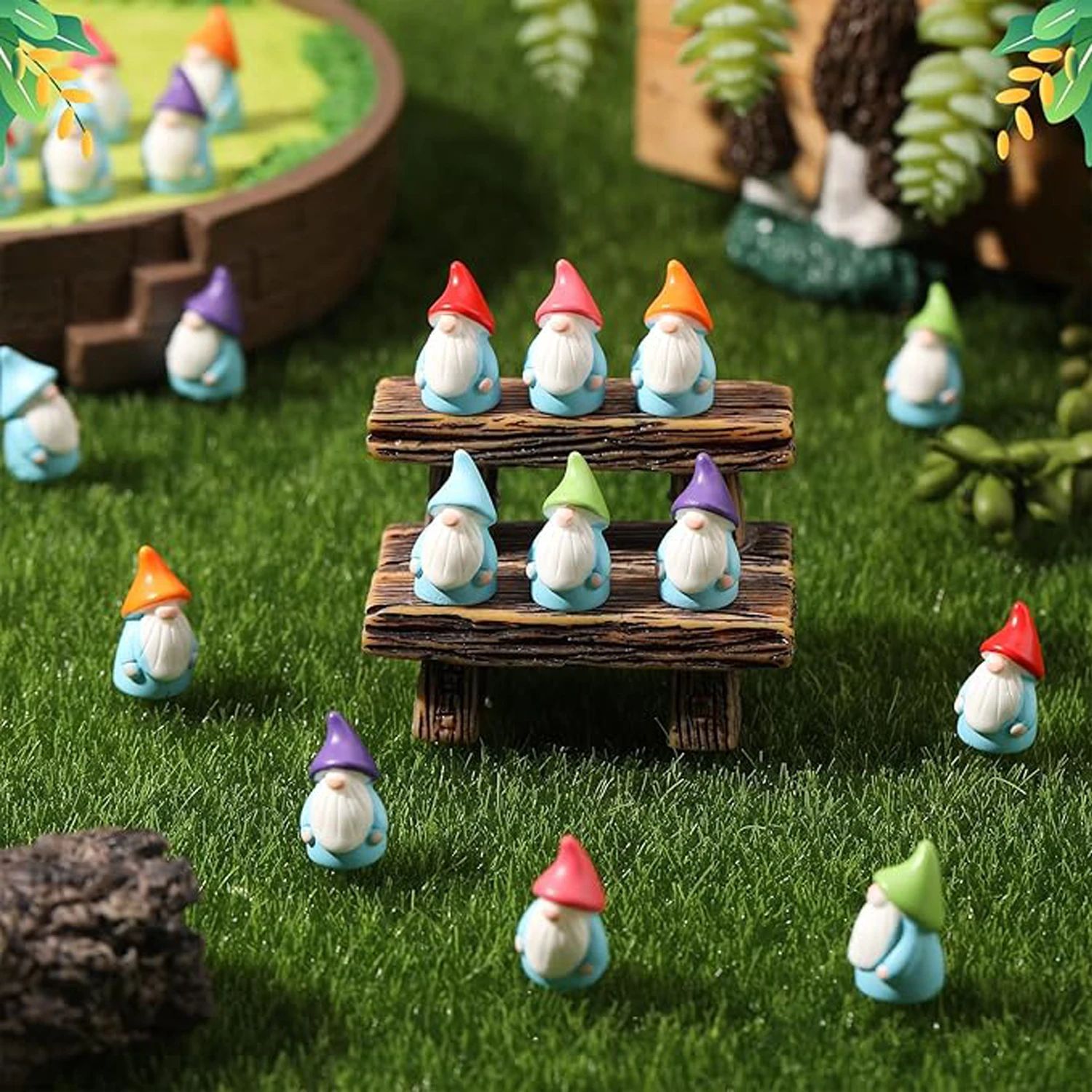 Mini statues de gnomes en rési - Smart Garden Mini avis et prix